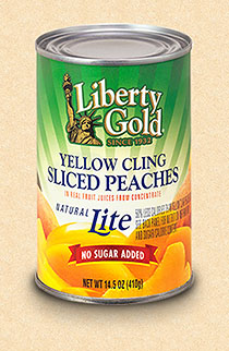 Sliced Yellow Cling Peaches